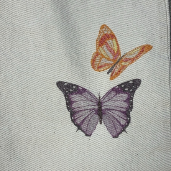 Levis 501 Butterfly Light Stonewash Classic Fit Jeans High Rise Button Fly Sz 32 - Picture 11 of 16